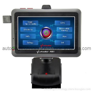 Newest OBDII Car Code Diagnostic Oil Statistics Display Water Temperature Fatigue Reminder with GPS in 4.3inch Trip Computer Auto Parts Accessory Car Safety